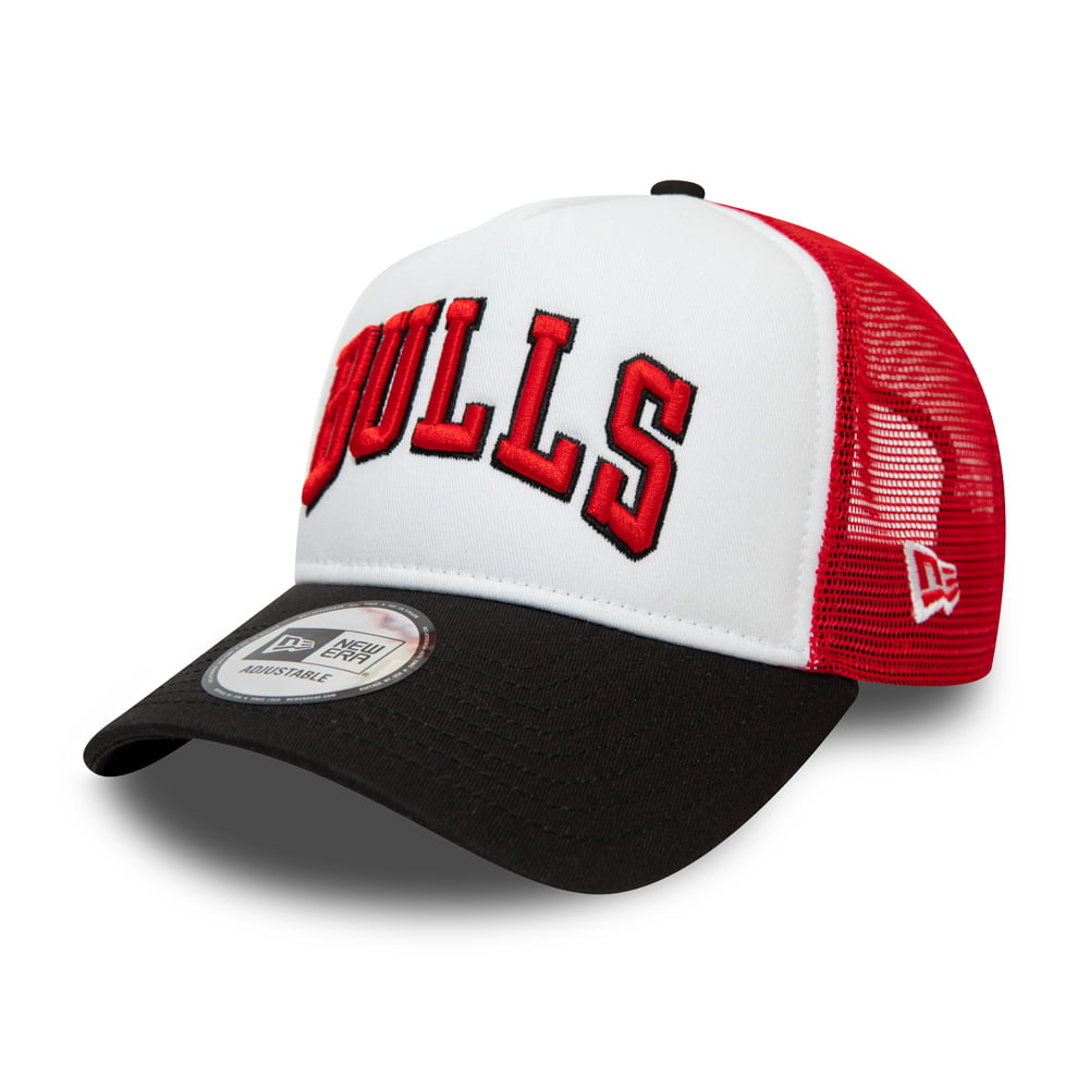 Gorra Trucker 9FORTY A-Frame NBA Team Arch - Chicago Bulls de New Era - Blanco-Rojo-Negro