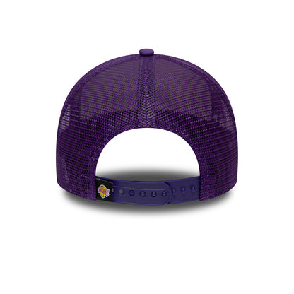 Gorra Trucker 9FORTY A-Frame NBA Team Arch L.A. Lakers de New Era - Morado-Blanco