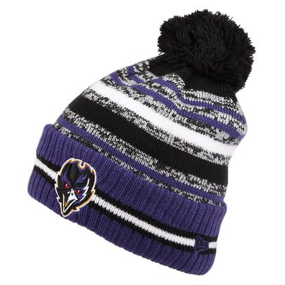 Gorro con pompón NFL Sport Knit OTC Baltimore Ravens de New Era - Morado-Negro