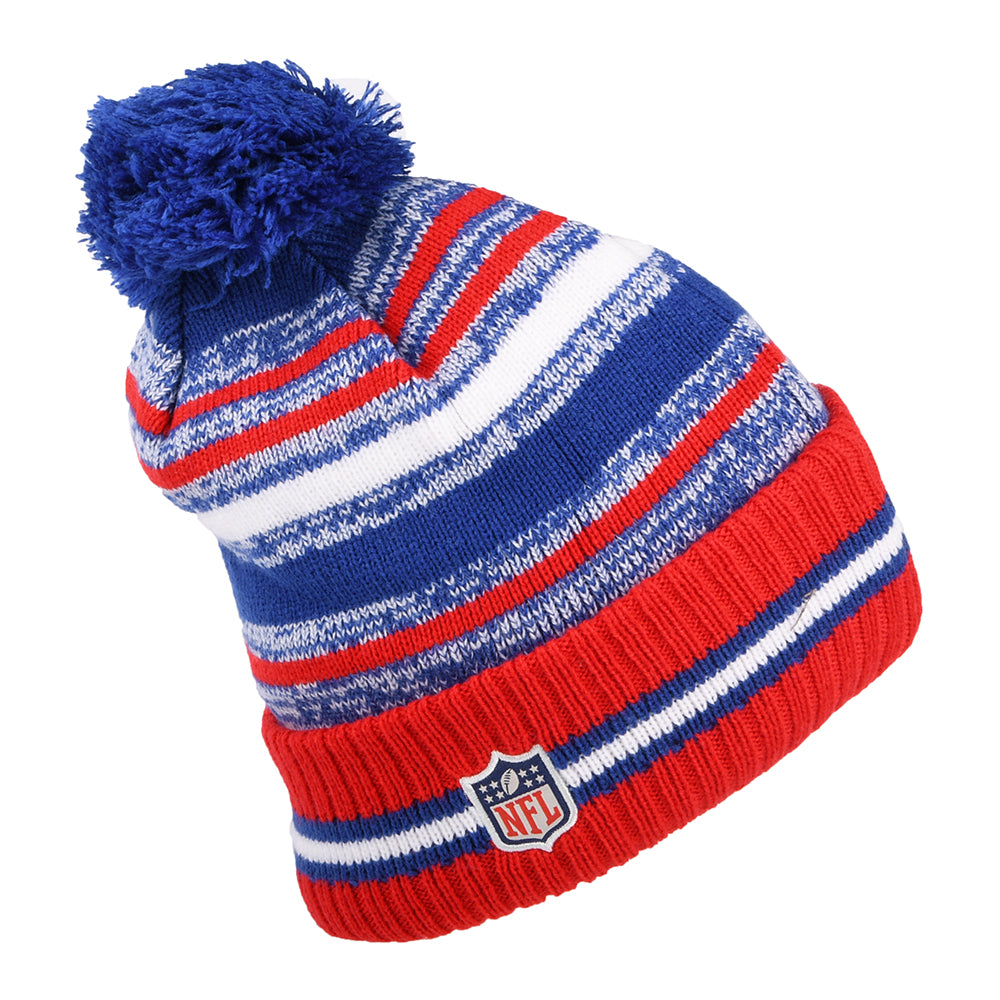 Gorro con pompón NFL Sport Knit OTC Buffalo Bills de New Era - Azul-Rojo