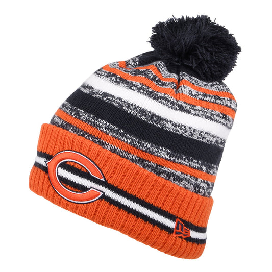 Gorro con pompón NFL Sport Knit OTC - Chicago Bears de New Era - Naranja-Azul Marino