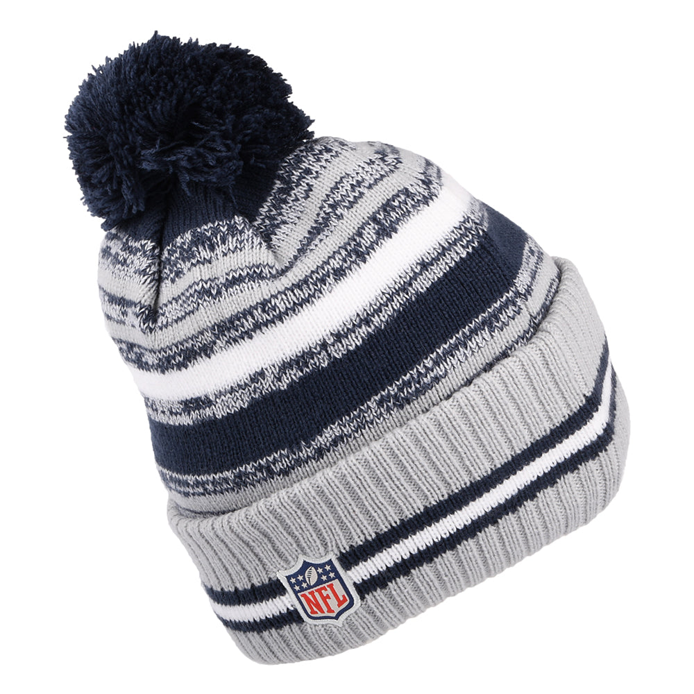 Gorro con pompón NFL Sport Knit OTC Dallas Cowboys de New Era - Azul-Gris