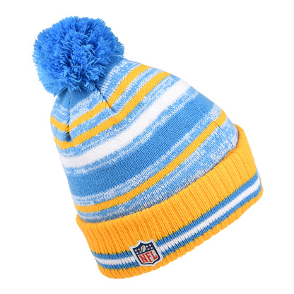 Gorro con pompón NFL Sport Knit OTC - Los Angeles Chargers de New Era - Azul-Dorado