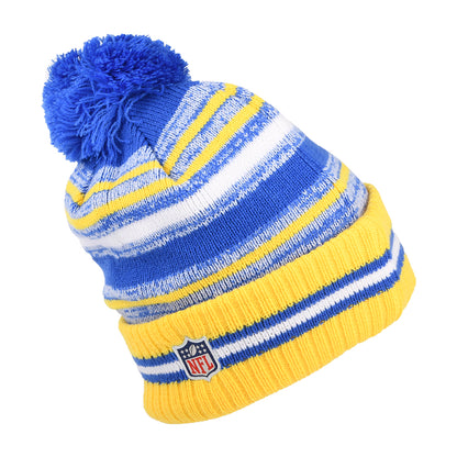 Gorro con pompón NFL Sport Knit OTC - Los Angeles Rams de New Era - Azul-Dorado