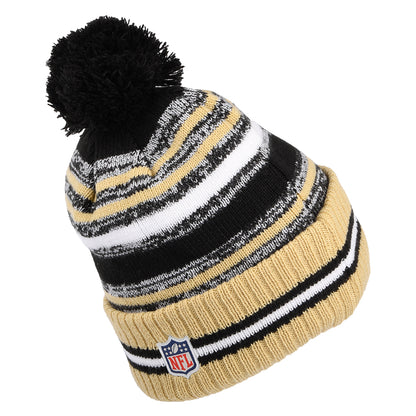 Gorro con pompón - NFL Sport Knit OTC - New Orleans Saints de New Era - Negro-Dorado