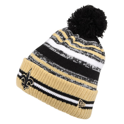Gorro con pompón - NFL Sport Knit OTC - New Orleans Saints de New Era - Negro-Dorado