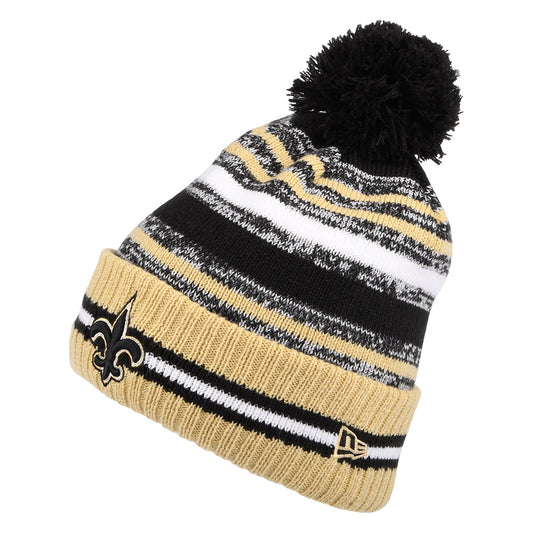 Gorro con pompón - NFL Sport Knit OTC - New Orleans Saints de New Era - Negro-Dorado
