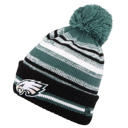Gorro con pompón NFL Sport Knit OTC Philadelphia Eagles de New Era - Negro-Verde