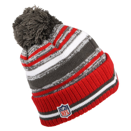 Gorro con pompón NFL Sport Knit OTC - Tampa Bay Buccaneers de New Era - Rojo-Negro