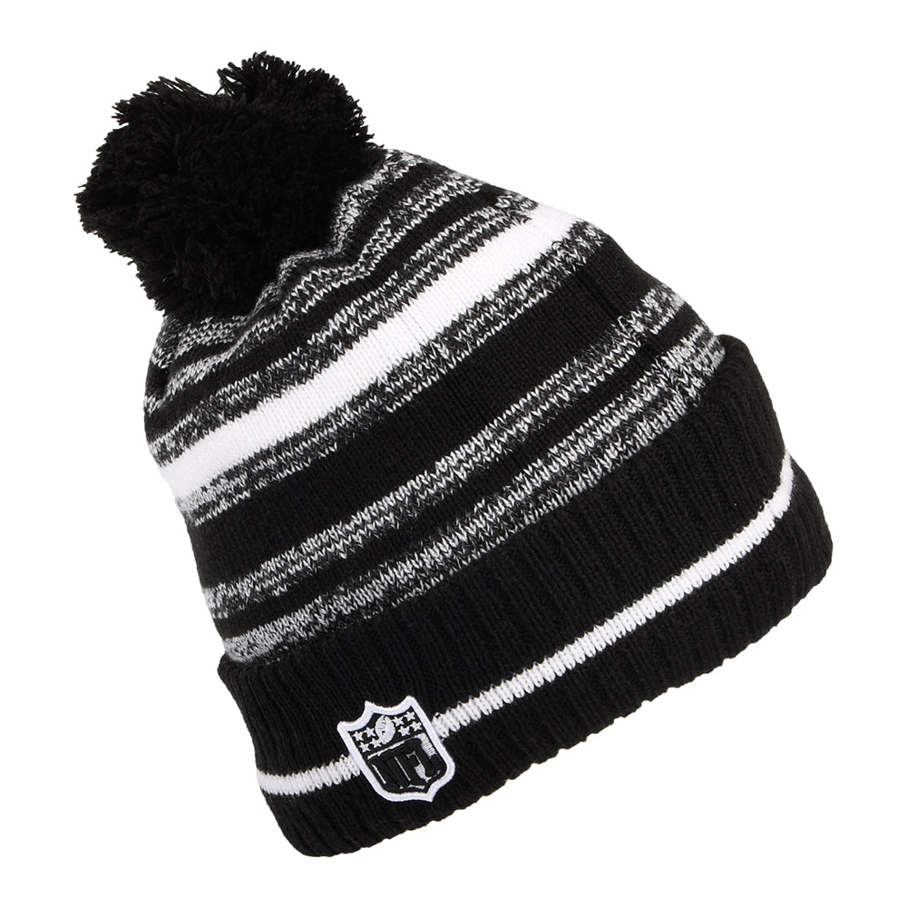 Gorro con pompón NFL Sport Knit - Dallas Cowboys de New Era - Negro-Blanco