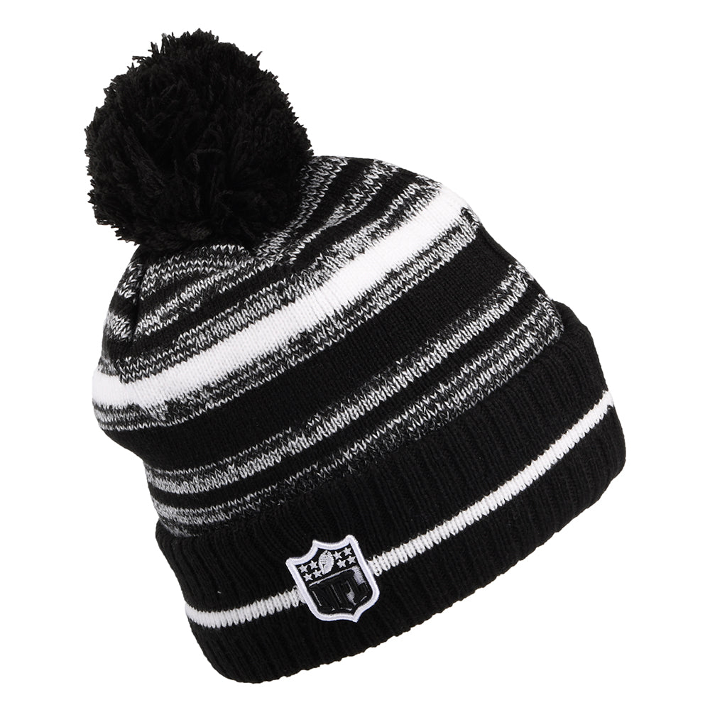 Gorro con pompón NFL Sport Knit - Green Bay Packers de New Era - Negro-Blanco