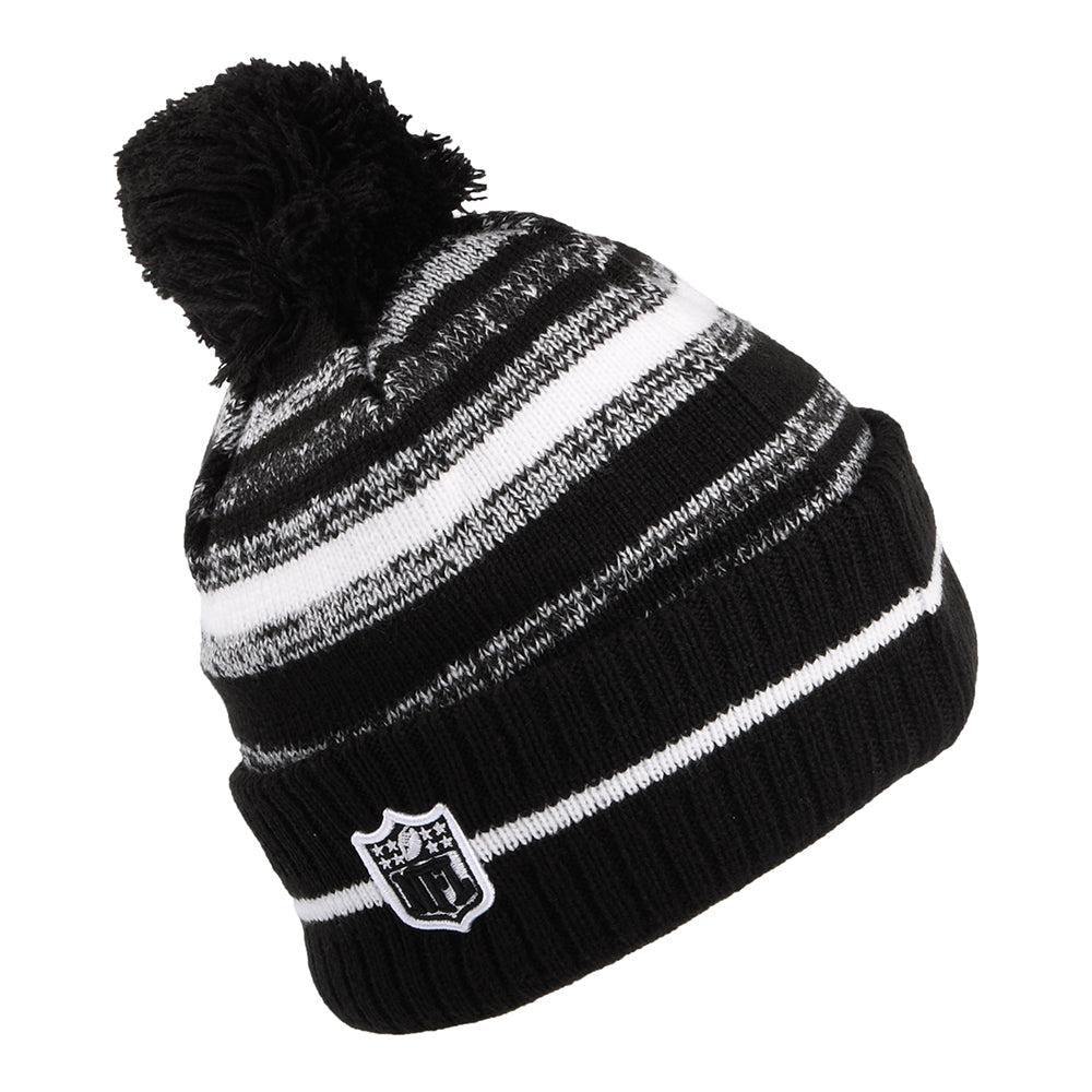 Gorro con pompón NFL Sport Knit - Kansas City Chiefs de New Era - Negro-Blanco