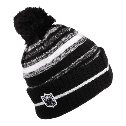 Gorro con pompón NFL Sport Knit - Kansas City Chiefs de New Era - Negro-Blanco