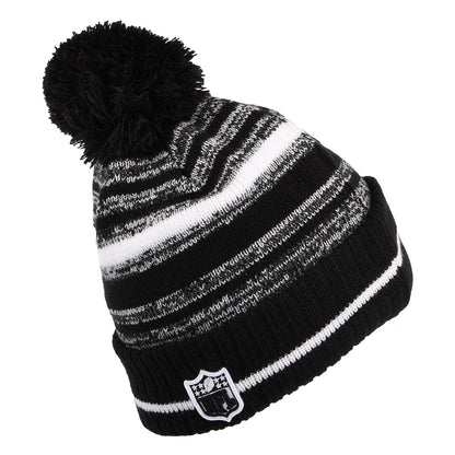 Gorro con pompón NFL Sport Knit - Philadelphia Eagles de New Era - Negro-Blanco