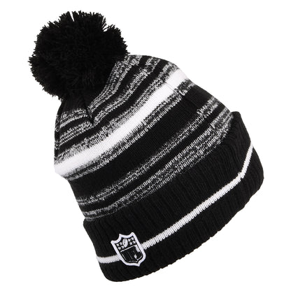 Gorro con pompón NFL Sport Knit - Pittsburgh Steelers de New Era - Negro-Blanco