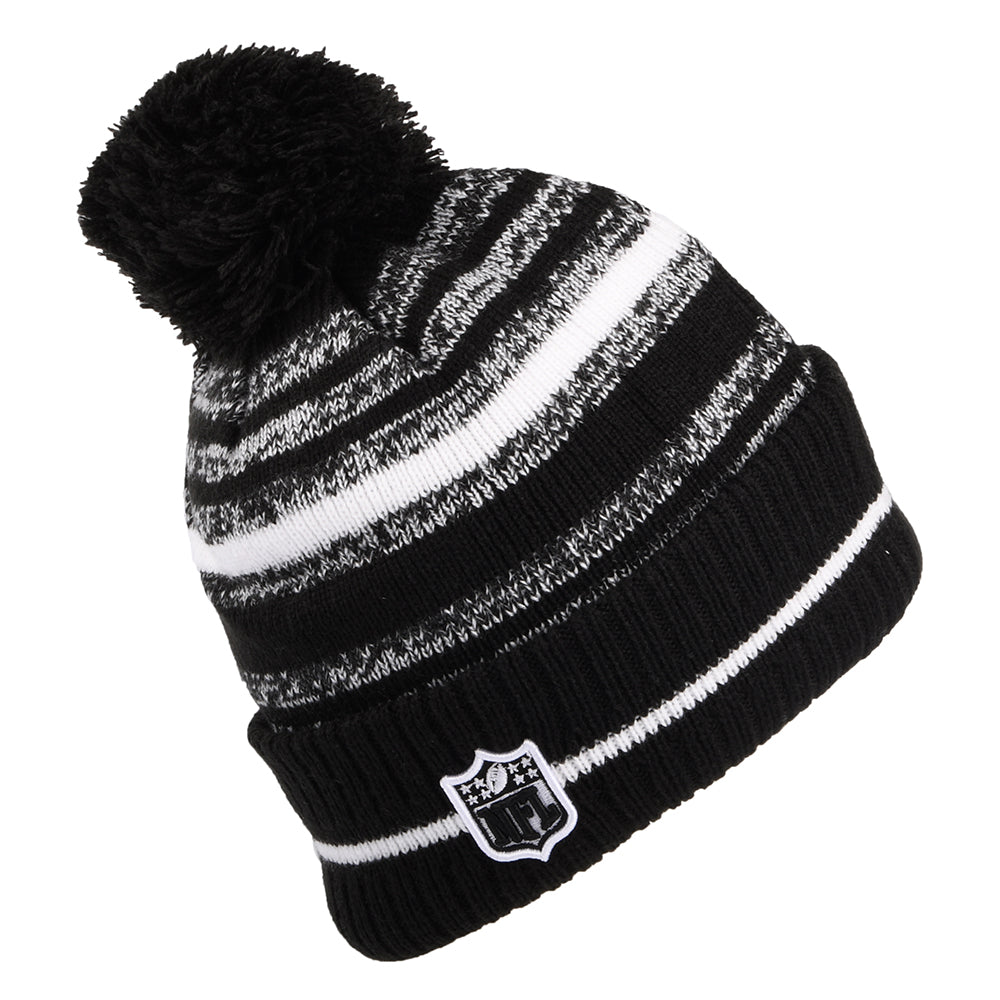 Gorro con pompón NFL Sport Knit Tampa Bay Buccaneers de New Era - Negro-Blanco