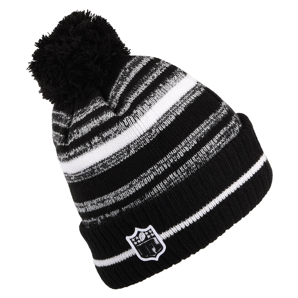 Gorro con pompón NFL Sport Knit - Washington Football Team de New Era - Negro-Blanco