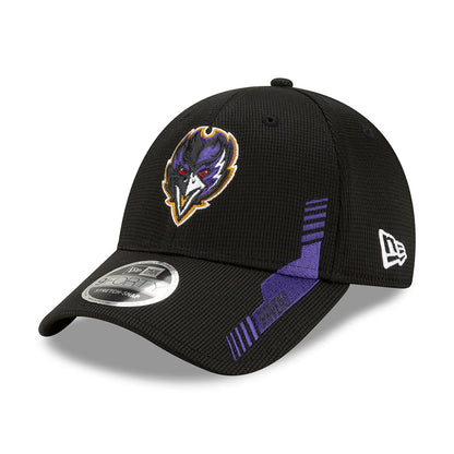 Gorra de béisbol 9FORTY Stretch Snap NFL Sideline Home Baltimore Ravens de New Era - Negro