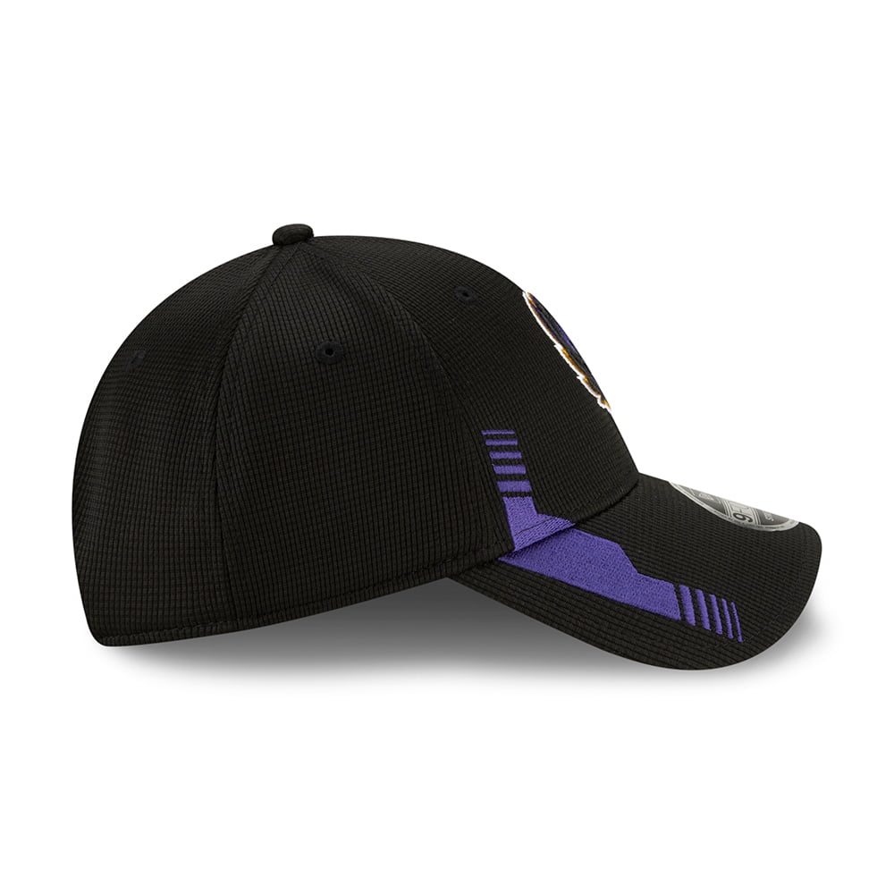 Gorra de béisbol 9FORTY Stretch Snap NFL Sideline Home Baltimore Ravens de New Era - Negro
