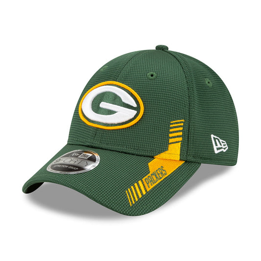 Gorra de béisbol 9FORTY NFL Sideline Home Green Bay Packers de New Era - Dorado