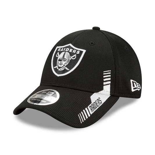 Gorra de béisbol 9FORTY Stretch Snap NFL Sideline Home Las Vegas Raiders de New Era - Negro-Blanco