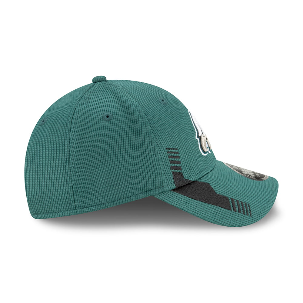 Gorra de béisbol 9FORTY Sideline Home Philadelphia Eagles de New Era - Negro-Verde Medianoche