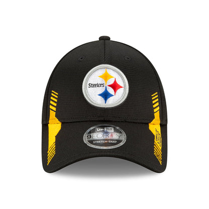 Gorra de béisbol 9FORTY Snap NFL Sideline Home Pittsburgh Steelers de New Era - Negro-Dorado
