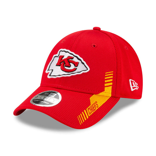 Gorra de béisbol 9FORTY Snap NFL Sideline Home Kansas City Chiefs de New Era - Rojo-Dorado