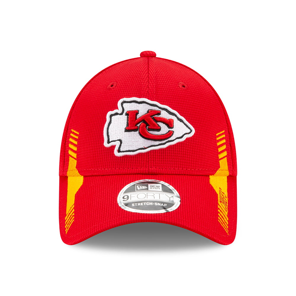 Gorra de béisbol 9FORTY Snap NFL Sideline Home Kansas City Chiefs de New Era - Rojo-Dorado