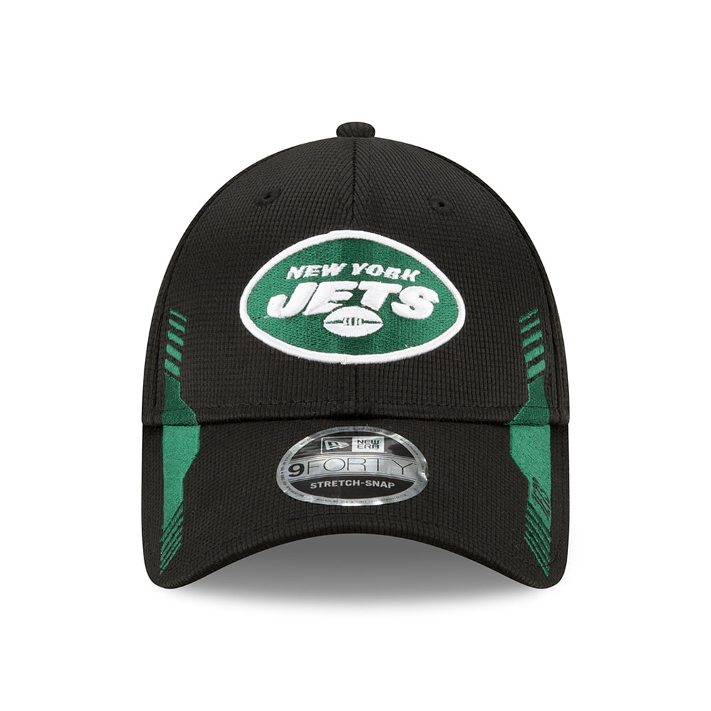 Gorra de béisbol 9FORTY Stretch Snap NFL Sideline Home New York Jets de New Era - Negro-Verde