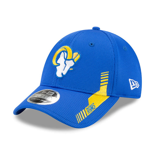 Gorra de béisbol 9FORTY Sideline Home Los Angeles Rams de New Era - Azul Real-Dorado