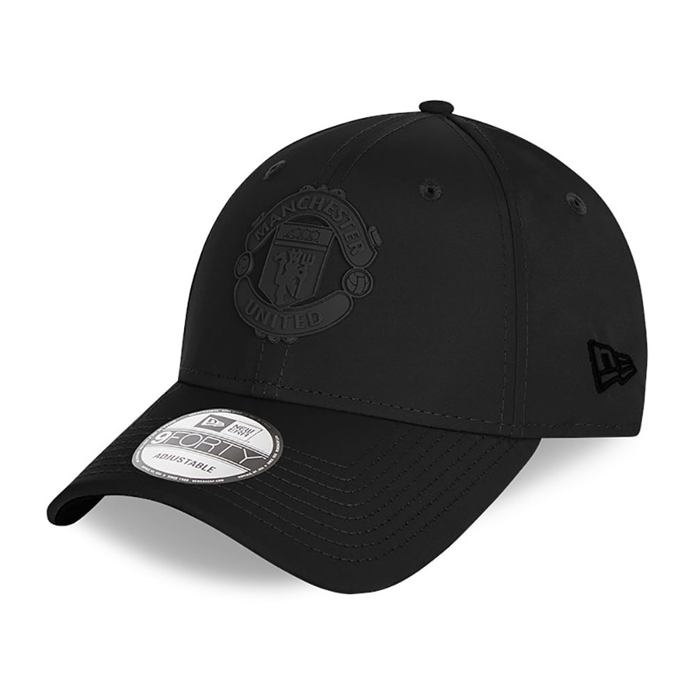 Gorra de béisbol 9FORTY Featherweight Manchester United de New Era - Negro