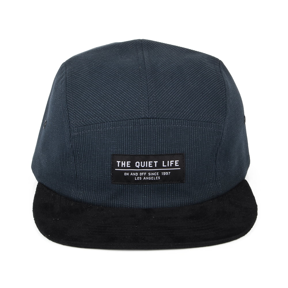 Gorra 5 paneles Cord Combo de The Quiet Life - Azul Marino-Negro