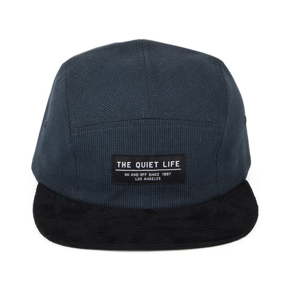Gorra 5 paneles Cord Combo de The Quiet Life - Azul Marino-Negro