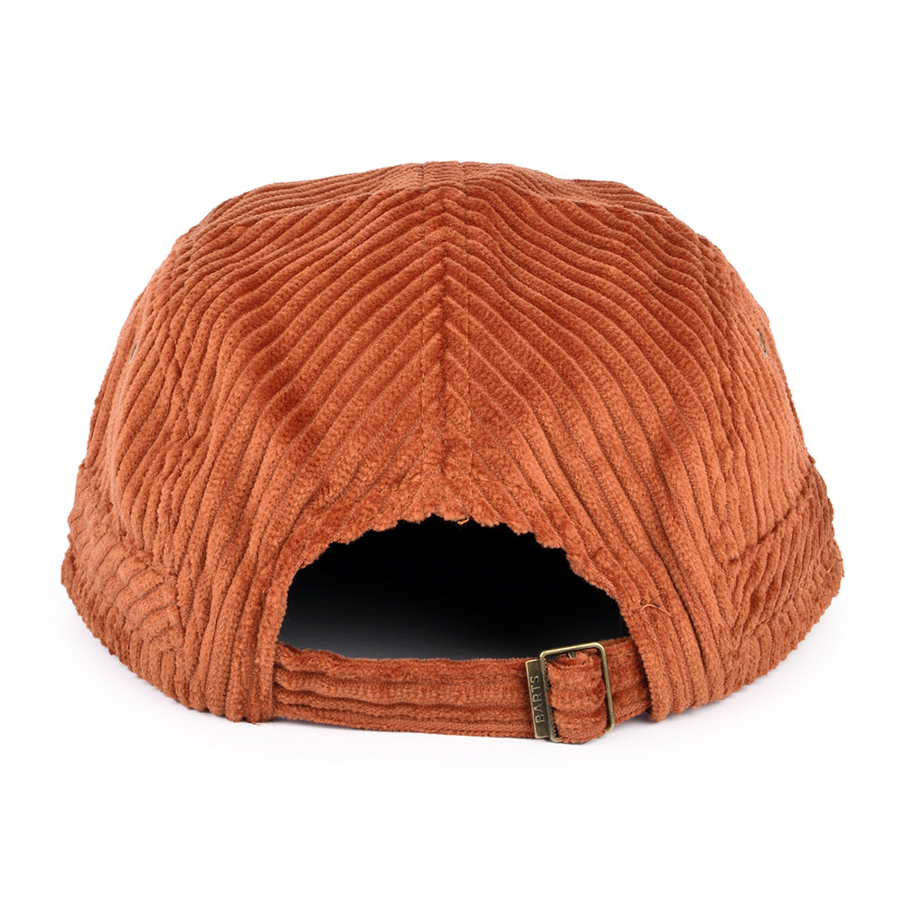 Gorra 5 paneles Nevad de pana de Barts - Rojo Óxido