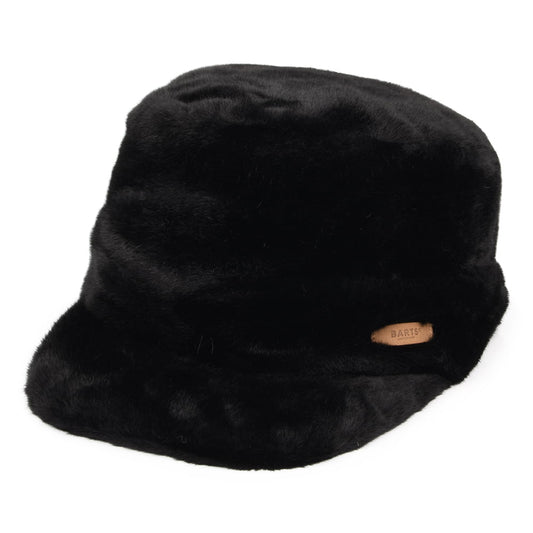 Gorra militar Dulxe de piel sintética de Barts - Negro