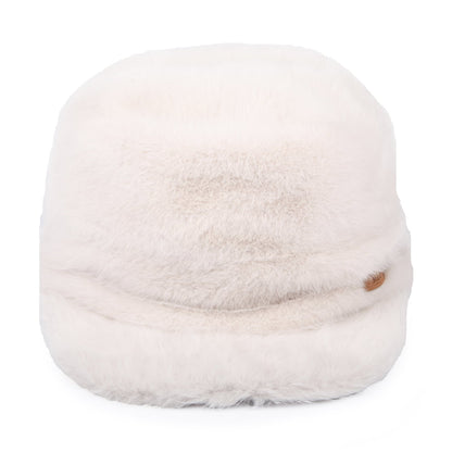 Gorra militar Dulxe de piel sintética de Barts - Crema