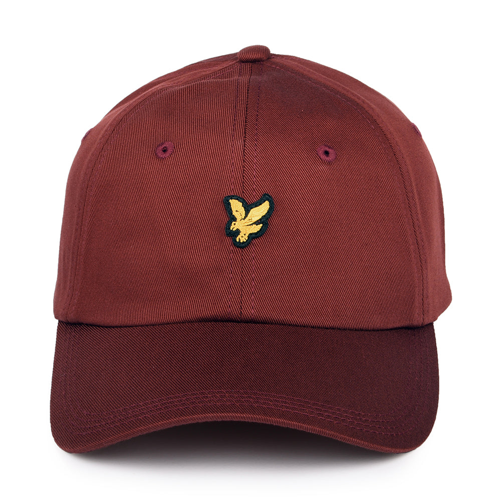 Gorra de béisbol Vintage de Lyle & Scott - Rojo Óxido