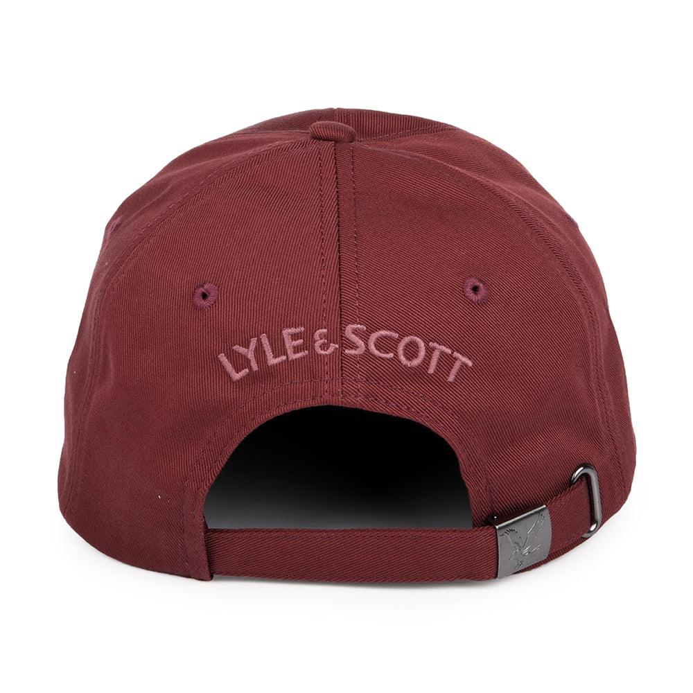 Gorra de béisbol Vintage de Lyle & Scott - Rojo Óxido