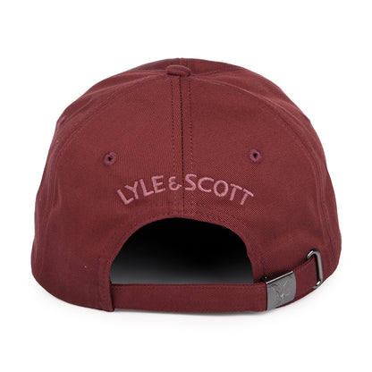 Gorra de béisbol Vintage de Lyle & Scott - Rojo Óxido