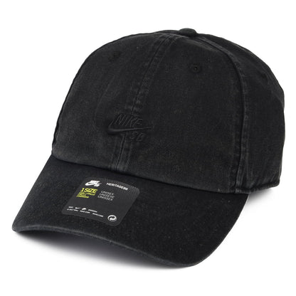 Gorra de béisbol H86 efecto lavado de Nike SB - Negro
