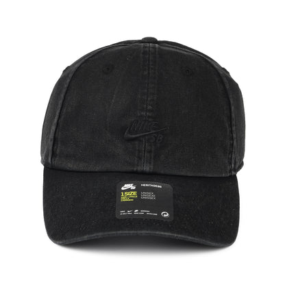 Gorra de béisbol H86 efecto lavado de Nike SB - Negro