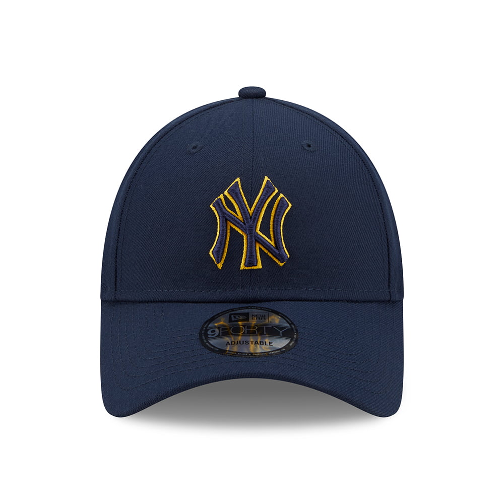 Gorra de béisbol 9FORTY MLB Pop Outline New York Yankees de New Era - Azul oscuro