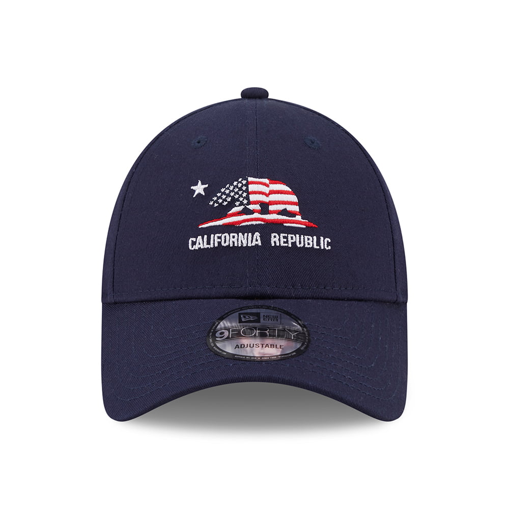 Gorra de béisbol 9FORTY US State California de New Era - Azul oscuro