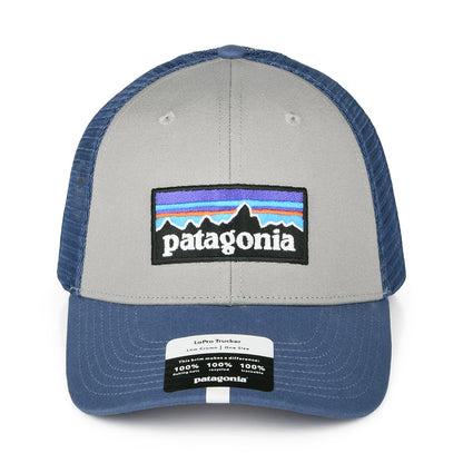 Gorra Trucker P-6 Logo LoPro de algodón orgánico de Patagonia - Gris-Azul