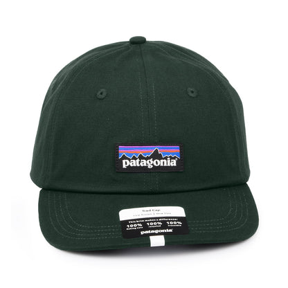 Gorra de béisbol P-6 Label de algodón orgánico de Patagonia - Verde Oscuro
