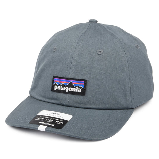 Gorra de béisbol P-6 Label de algodón orgánico de Patagonia - Gris Oscuro