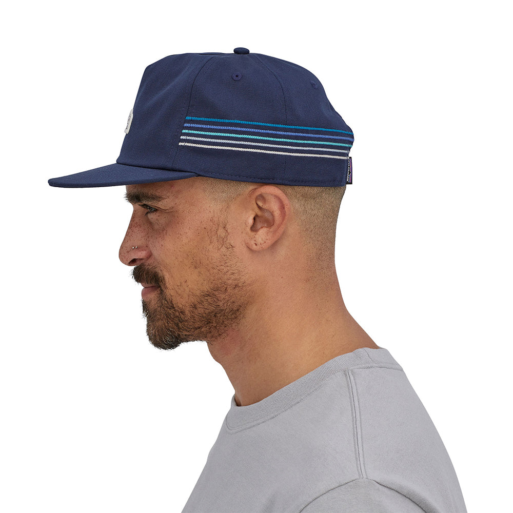 Gorra Snapback Line Logo Ridge Stripe Funfarer de Patagonia - Azul Marino