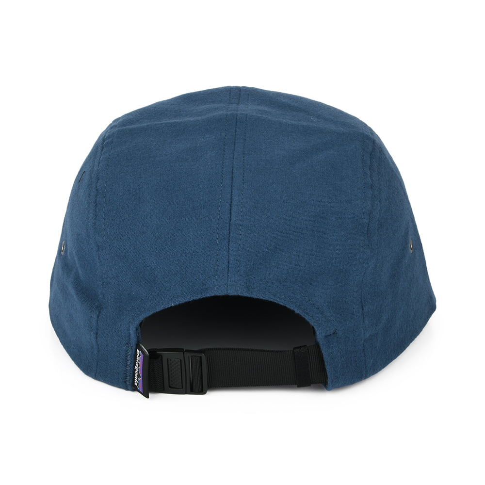 Gorra 5 paneles P-6 Label Maclure de algodón orgánico de Patagonia - Azul
