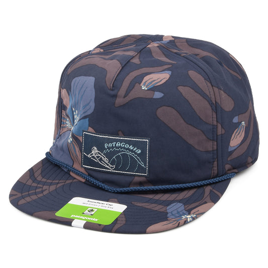 Gorra Strapback Snowfarer sin estructurar de reciclado de Patagonia - Azul Marino-Multi
